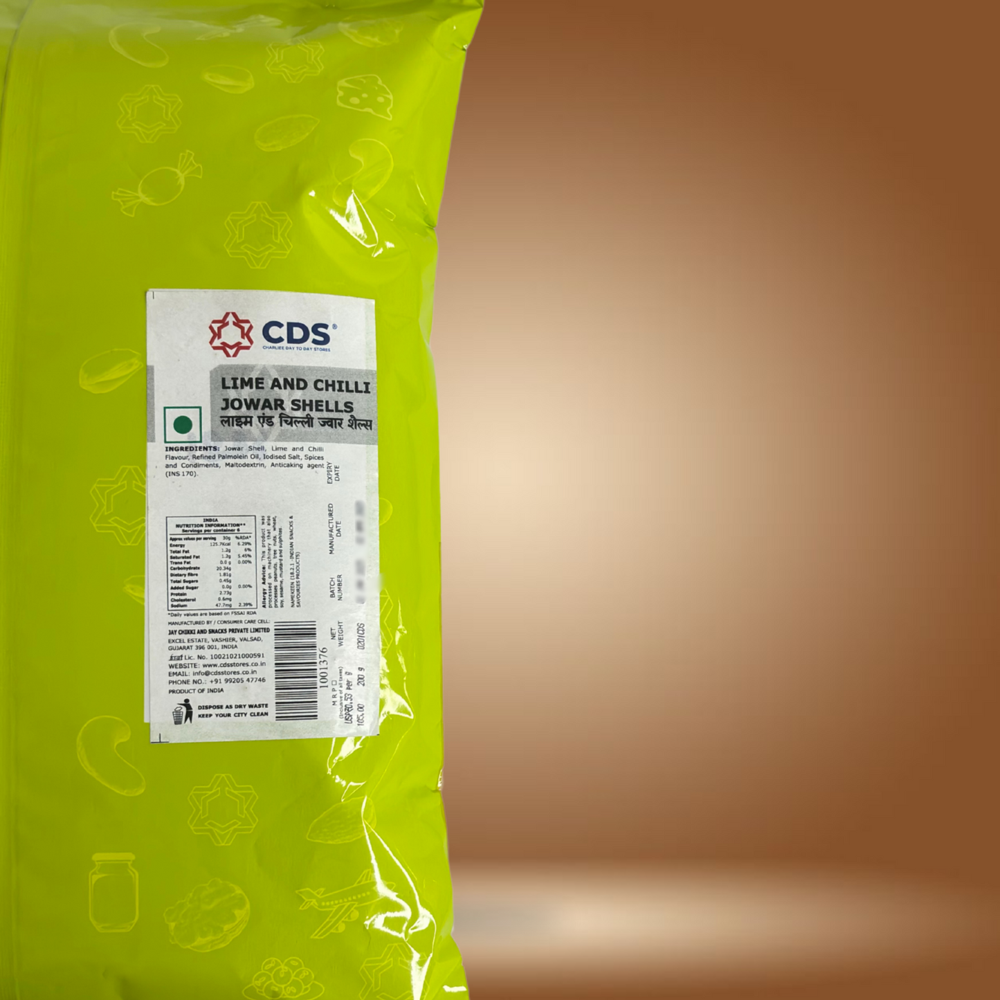 CDS Lime and Chilli Jowar Shells