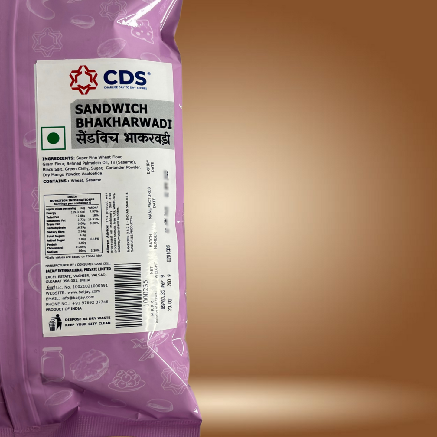 CDS Sandwich Bhakharwadi