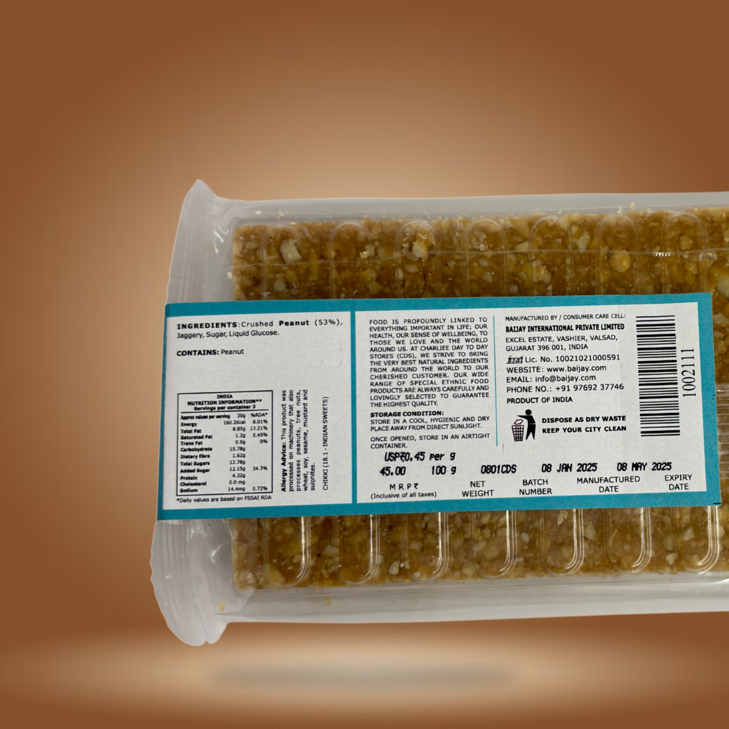 CDS Crushed Peanut Chikki