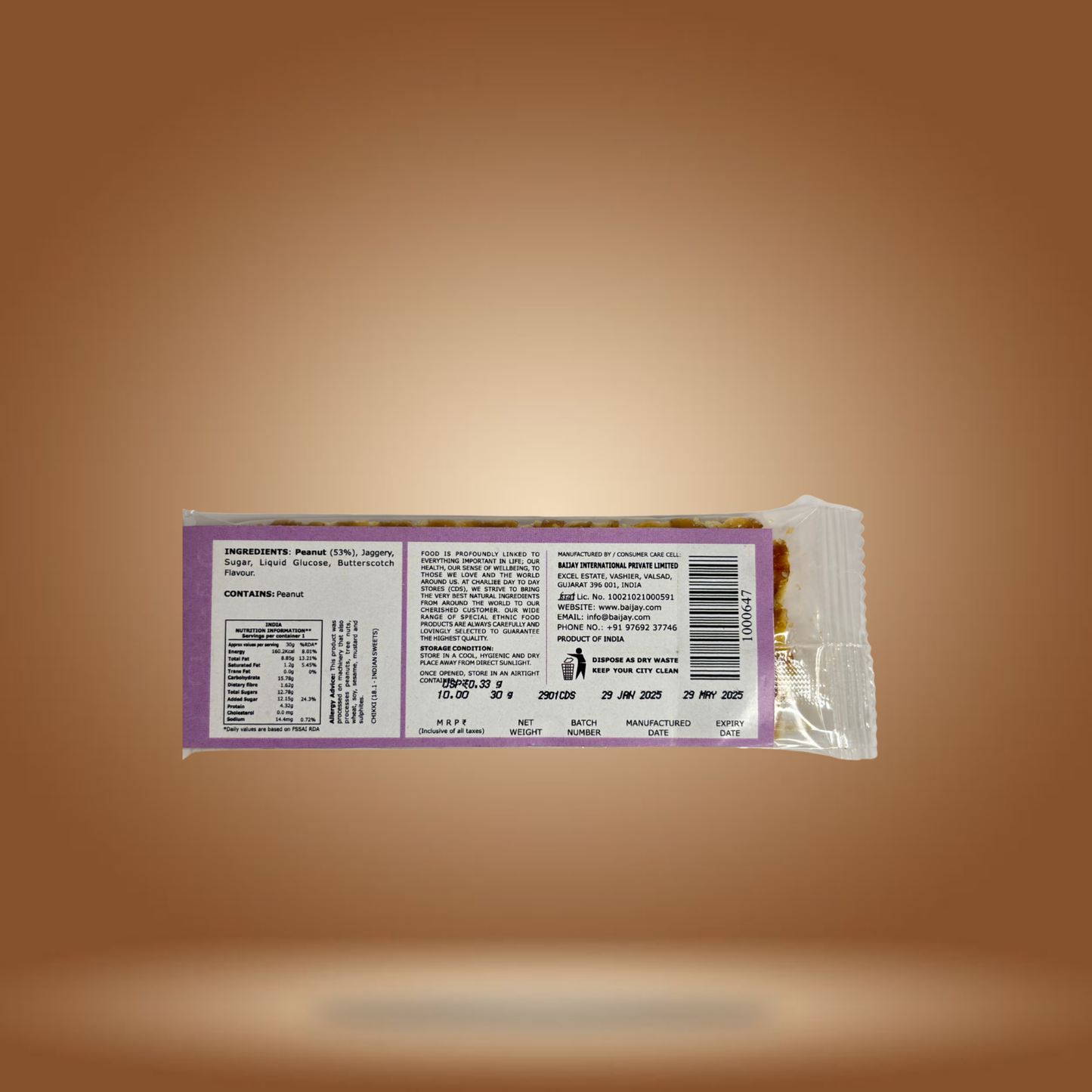 CDS Butterscotch Peanut Chikki