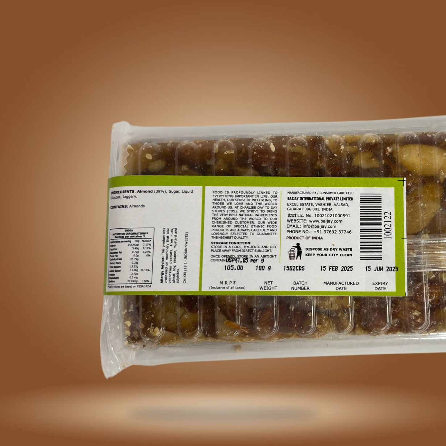 CDS Almond Chikki