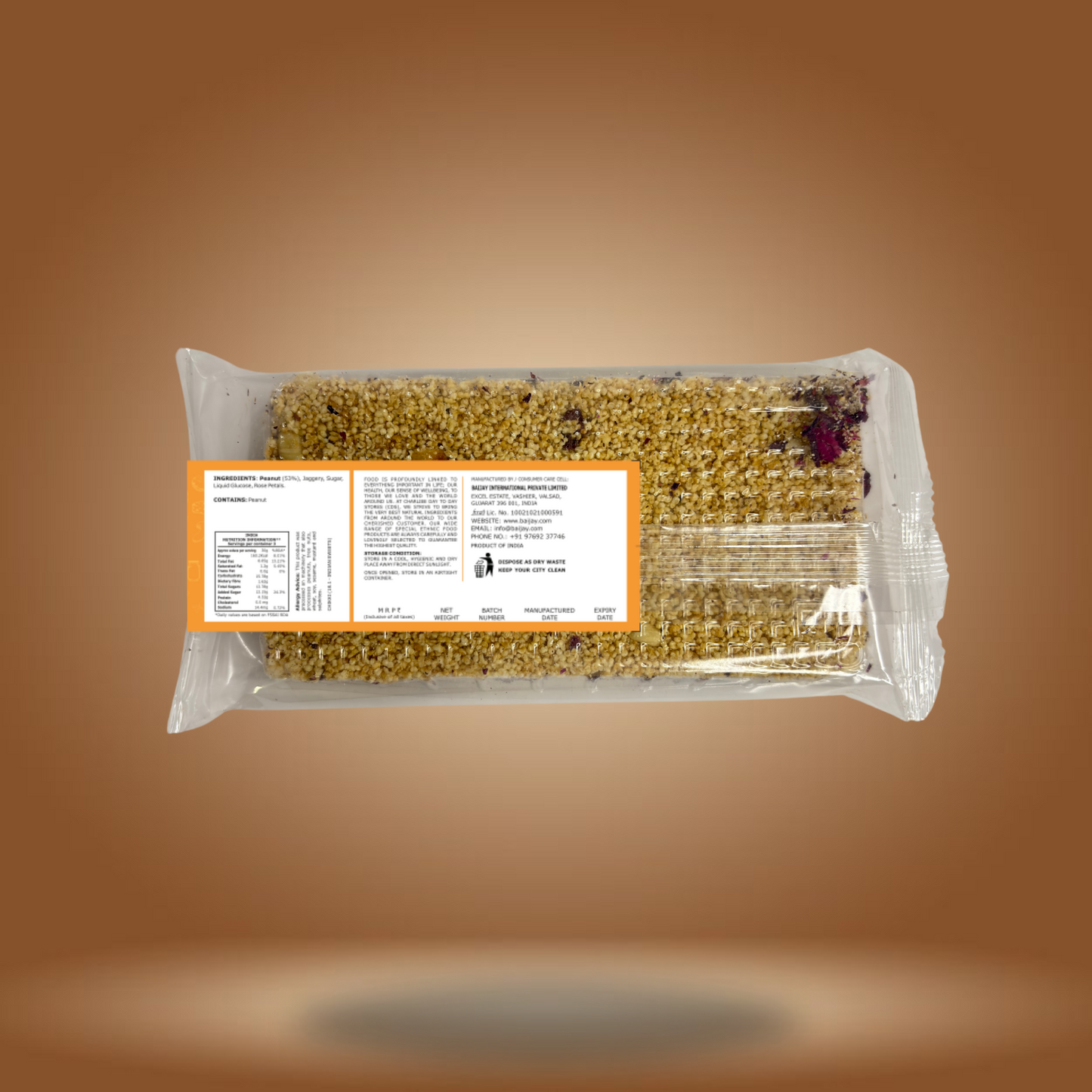 CDS Peanut Rose Petal Chikki