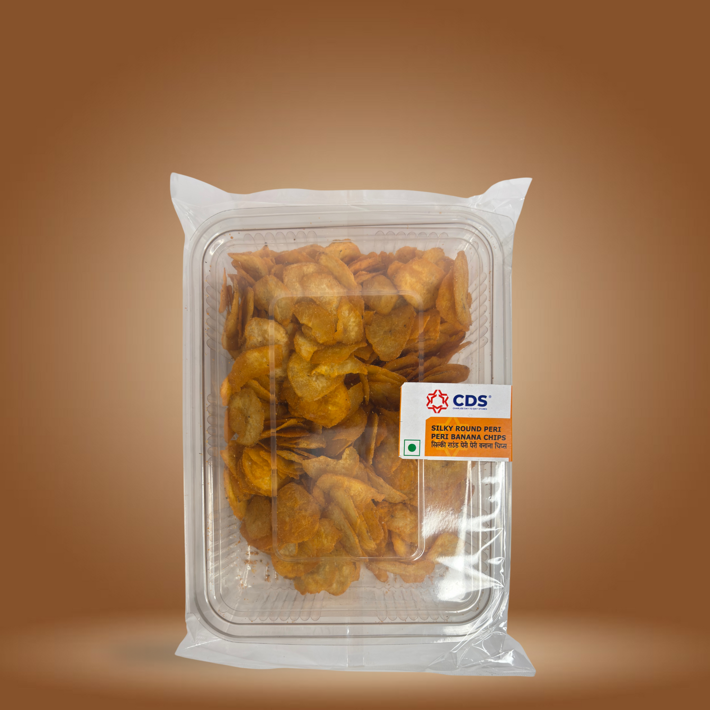 CDS Silky Round Peri Peri Banana Chips