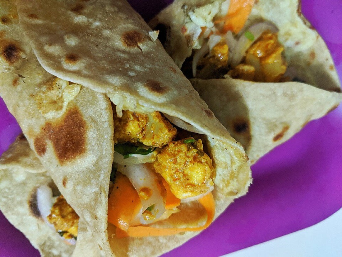 Paneer frankie roll