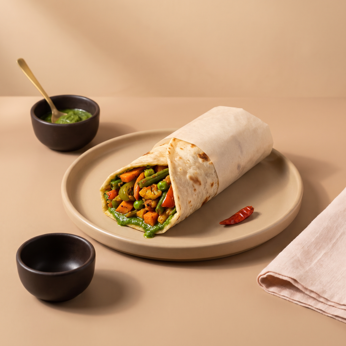 Veg frankie roll