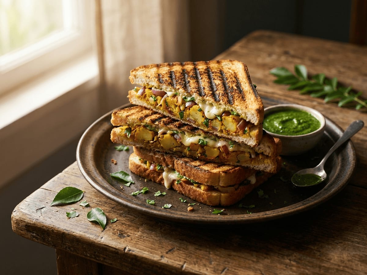 Toast sandwich from the CDS live counter